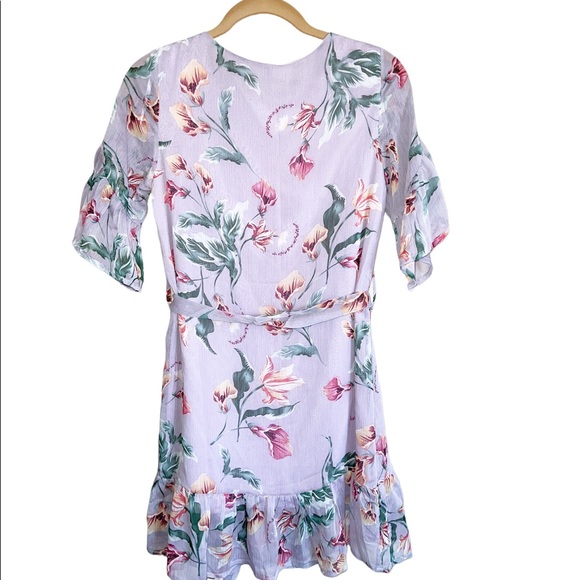 Indikah Floral Ruffle Tie Front Dress Size XS - Picture 3 of 12